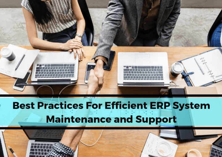 best practices of erp system maintenance and support