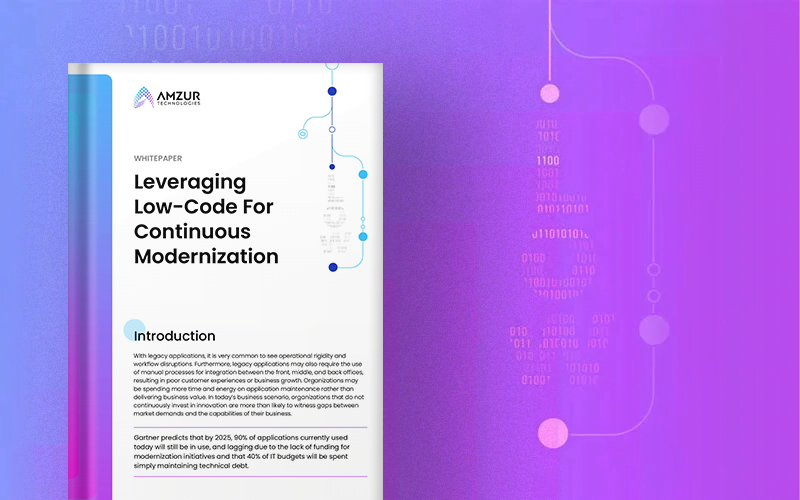 Leveraging low code for continuous modernization